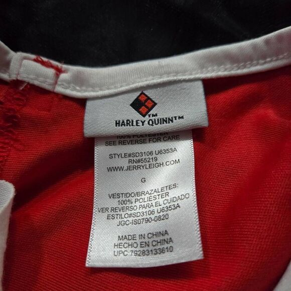 Harley Quinn costume dress L 10/12 - Picture 3 of 3